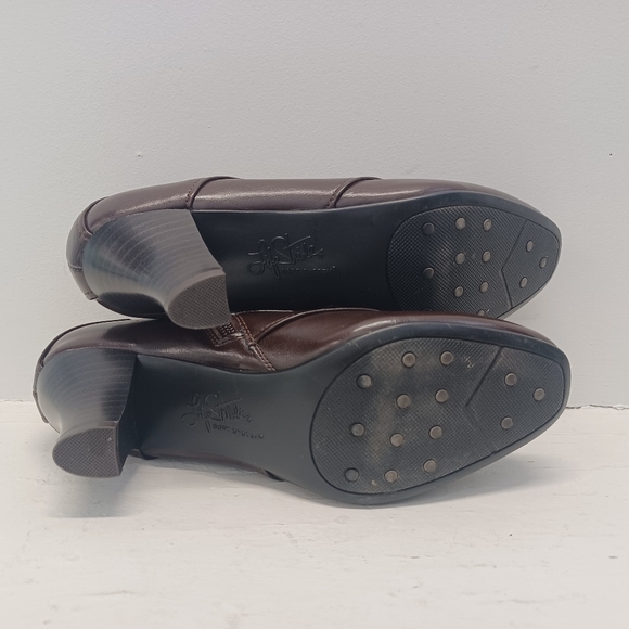 Life Stride Soft Systems Shoes Women's Size 8M Brown Zipper Block Heel Loafers - Picture 7 of 9